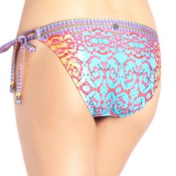 🐞 Nanette Lepore Bejeweled Tie Side Bottoms NWT - Picture 2 of 5